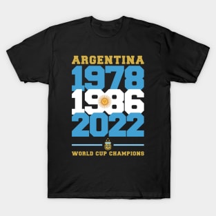 Argentina World Cup Champions Qatar 2022 T-Shirt